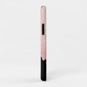 Girly Black Roos Gold Glitter Drieogrammen Case-Mate iPhone Case (Achterkant/rechts)