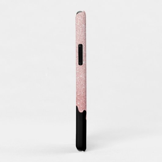 Girly Black Roos Gold Glitter Drieogrammen Case-Mate iPhone Case (Achterkant/rechts)