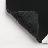 Girly Black & Roos Gold Marble Abstract monogram Muismat (Hoek)