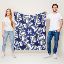 Girly blauw grijs volleybal team kleuren