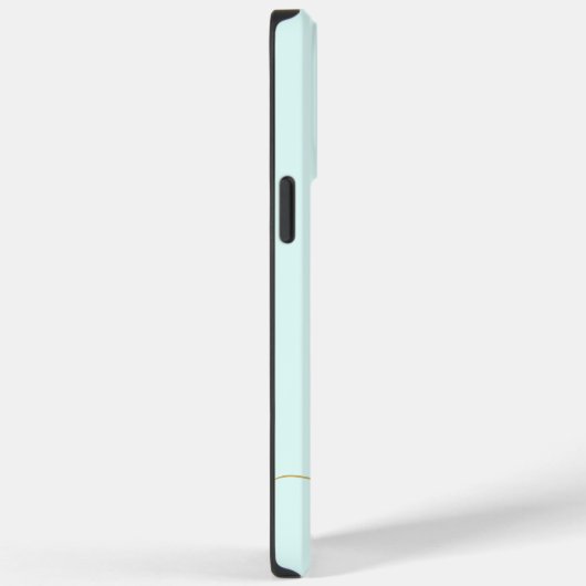 Girly Blauw Monogram Modern Script Gepersonaliseer Case-Mate iPhone Case (Achterkant / Rechts)