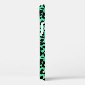 Girly Blauwgroen Dierenprint Patroon Aangepaste Na Case-Mate iPhone Case (Achterkant / Rechts)