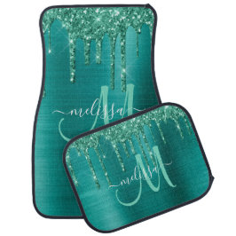 Girly Blauwgroen Geborsteld Metaal Dripping Glitte Automat