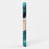 Girly Blauwgroen Turquoise & Gold Agaat Stone Mono Case-Mate iPhone Case (Achterkant/rechts)