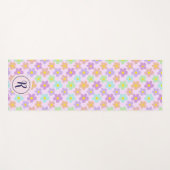 Girly Bloemen met Retro Daisy Flowers Gym Yogamat (Voorkant (horizontaal))