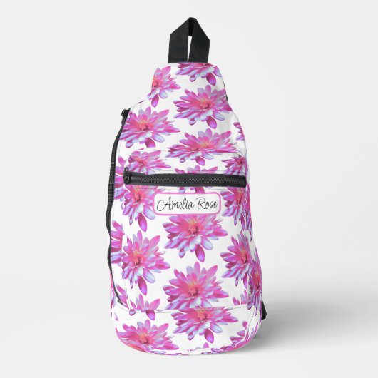  girly bloemmotief schattige daisy sling bag (Voorkant)