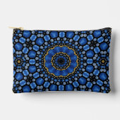  Girly Blue & Gold Dot Art Mandala Patroon Etui (Voorkant)
