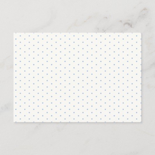 Girly Blue Heels Bridal Shower Enclosure Card Informatiekaartje (Achterkant)