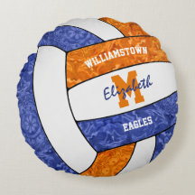 Girly Blue oranje volleybalclub Teamkleuren