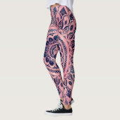 Girly Blue Pink Mandala Floral Leggings (Links)