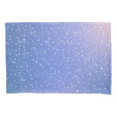 Girly Blue Pink Space Sterren Astrologie Kussensloop (Voorkant-Links)