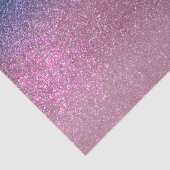 Girly Blue Pink Sparkly Glitter Ombre Gradient Tissuepapier (Detail)