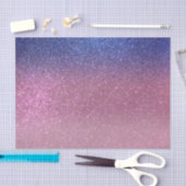 Girly Blue Pink Sparkly Glitter Ombre Gradient Tissuepapier (Craft)