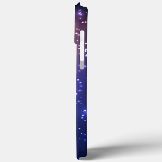 Girly Blue Pink Yellow Glow Sparkly Monogram Case-Mate iPhone Case (Achterkant / Links)