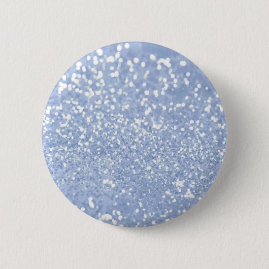 Girly Blue White Abstract Glitter-foto Ronde Button 5,7 Cm (Voorkant)
