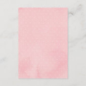 Girly Blush Floral Woodland Animals Boeken voor Ba Informatiekaartje (Achterkant)