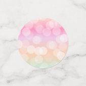 Girly Blush Pink Any Age Verjaardag Foto Initiaal Confetti (Kleine voorkant)