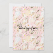 Girly Blush Pink Cream White Floral (Voorkant)