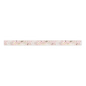 Girly Blush Pink Cream White Floral Grosgrain Lint (Voorkant)