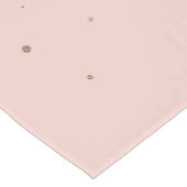 Girly Blush Pink en Gold Glitter Ombre Korte Tafelloper (Hoek)
