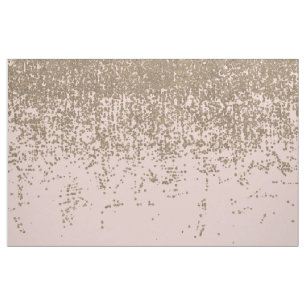 Girly Blush Pink en Gold Glitter Ombre Stof
