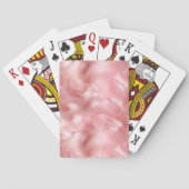 Girly Blush Pink Faux Fur Pokerkaarten (Achterkant)
