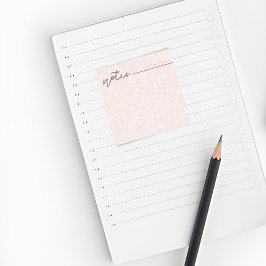 Girly Blush Pink Floral Notes—Cute Stationery Gift Post-it® Notes