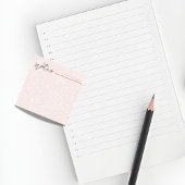 Girly Blush Pink Floral Notes—Cute Stationery Gift Post-it® Notes
