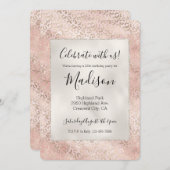 Girly Blush Pink Glam Gold Leopard Print Kaart (Voorkant / Achterkant)