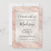 Girly Blush Pink Glam Gold Leopard Print Kaart (Voorkant)