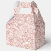 Girly Blush Pink Glitter Bedankdoosjes (Voorkant)