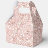 Girly Blush Pink Glitter Bedankdoosjes (Achterkant)