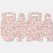 Girly Blush Pink Glitter Bedankdoosjes (Ongevouwen)