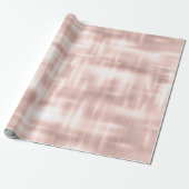 Girly Blush Pink Glitzy Streaks Verjaardag Cadeaupapier (Uitgerold)