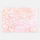 Girly Blush Pink Gold Glam Leopard Animal Birthday Inpakpapier Vel (Voorkant)