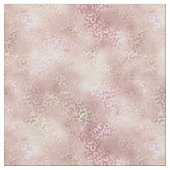Girly Blush Pink Gold Glam Leopard Print Stof (Close Up)
