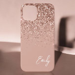 Girly Blush Pink Gold Glitter Monogram Hoesje-M Case-Mate iPhone Case<br><div class="desc">Girly Roos Gold - Blush Pink Faux Sparkle and Dripping Glitter Brushed Metal Monogram Name and Initiaal Phone. Dit maakt de perfecte liefhebbende 16 verjaardag,  bruiloft,  vrijgezellenfeest,  verjaardagsdag,  baby shower of vrijgezellenfeest voor iemand die van luxe glam en stijl houdt.</div>