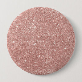 Girly Blush Pink Gold Glitter Ronde Button 4,0 Cm