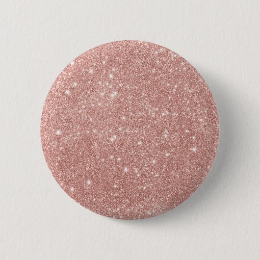 Girly Blush Pink Gold Glitter Ronde Button 5,7 Cm (Voorkant)