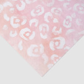 Girly Blush Pink Leopard Animal Birthday Tissuepapier (Detail)