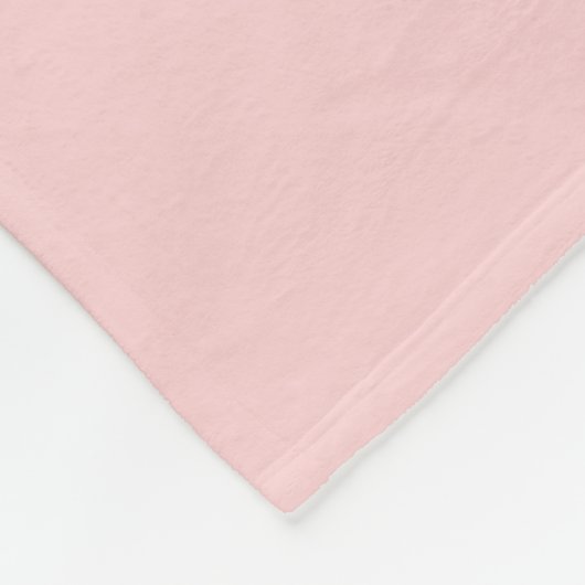 Girly Blush Pink Modern Chic Monogram Naam Fleece Deken (Hoek)