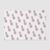Girly Blush Pink Pineapple Patroon Tissuepapier (Voorkant)