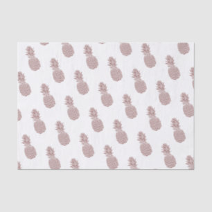 Girly Blush Pink Pineapple Patroon Tissuepapier