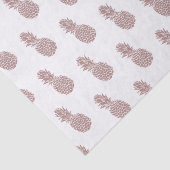 Girly Blush Pink Pineapple Patroon Tissuepapier (Detail)