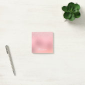 Girly Blush Pink Silver Glitter Persoonlijke naam Post-it® Notes (Kantoor)