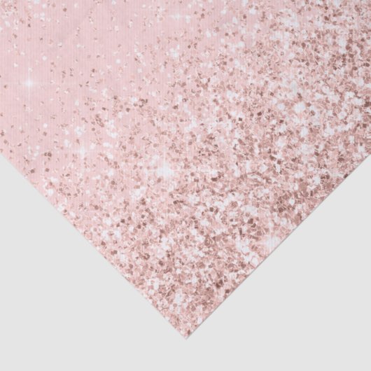 Girly Blush Pink Sparkle Glitter Tissuepapier (Detail)