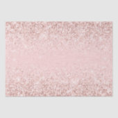 Girly Blush Pink Sparkle Glitter Tissuepapier (Voorkant)