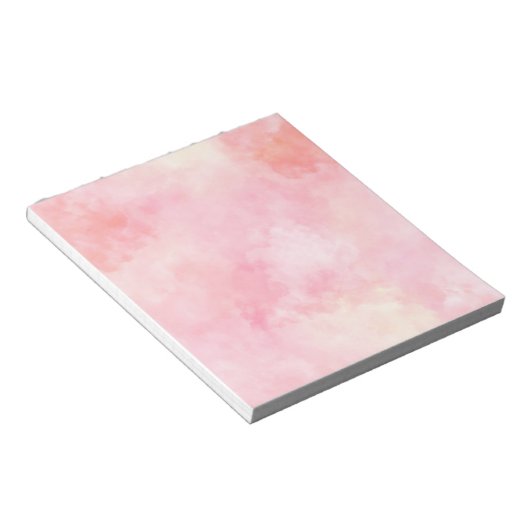 Girly Blush Pink Tie Dye Notitieblok (Schuin)
