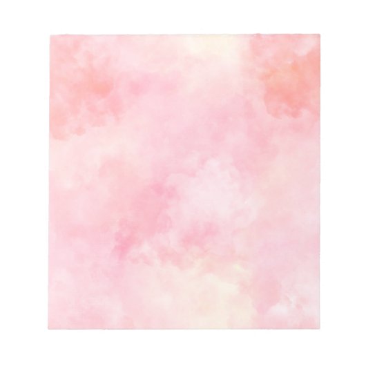 Girly Blush Pink Tie Dye Notitieblok (Voorkant)