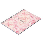 Girly Blush Pink Tie Dye Notitieboek (Linkerzijde)